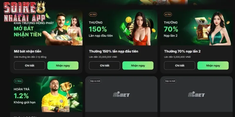 Thương hiệu cập nhật thông tin về những khuyến mãi khủng tại 86bet